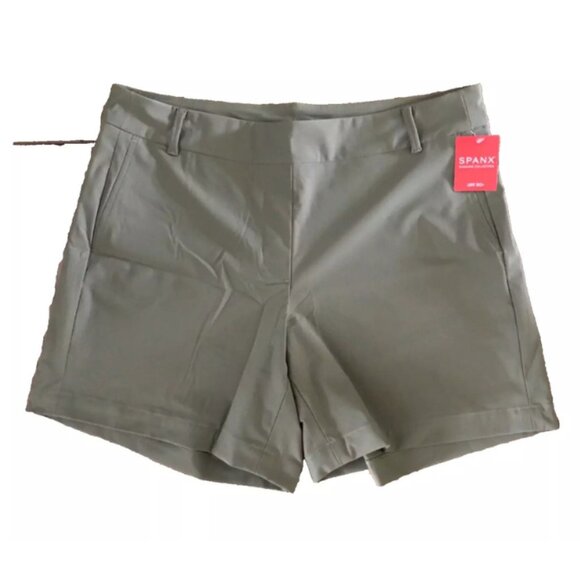 Spanx NWT Women's Canopy (Green) SUNSHINE Athletic Shorts, Size XLarge - Picture 2 of 7